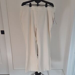 Soft Surroundings Essentail Cream Boot Cut Pants Ponte Size 2x